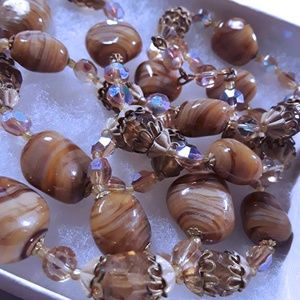 Vintage Glass Beaded Necklace
